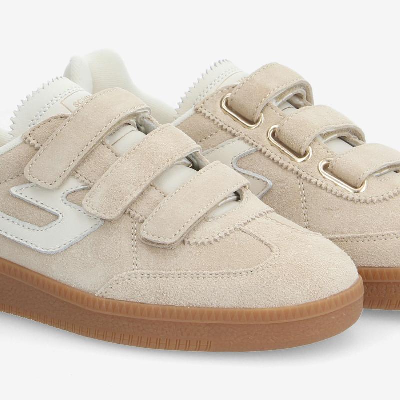 SHEFFIELD STRAPS W - SUEDE/NAPPA - BEIGE